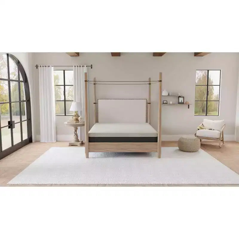 Okak Gel Memory Foam Mattress, Mattress in a Box with Anti-Microbial Cover, Breathable Mattress with Open Cell Foam for Home