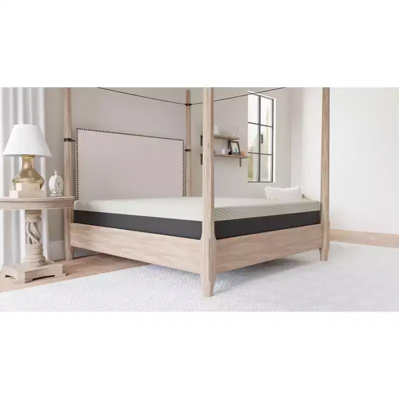 Matelas en mousse à mémoire de forme au gel Okak, matelas en boîte avec housse antimicrobienne, matelas respirant en mousse à cellules ouvertes pour la maison