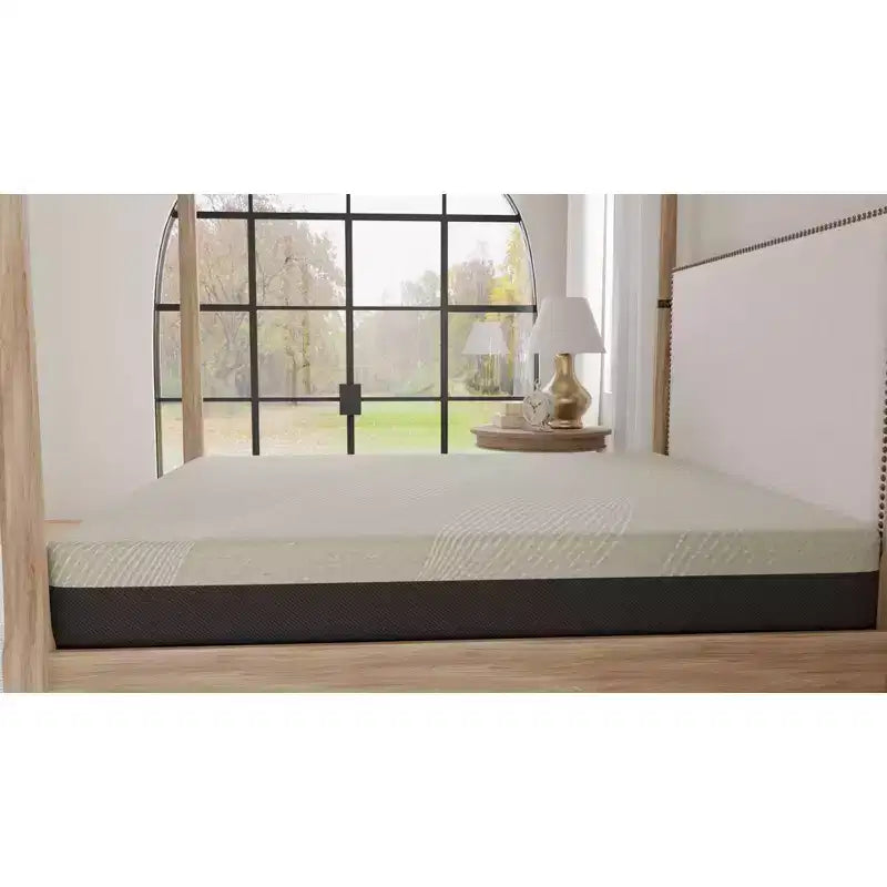 Matelas en mousse à mémoire de forme au gel Okak, matelas en boîte avec housse antimicrobienne, matelas respirant en mousse à cellules ouvertes pour la maison