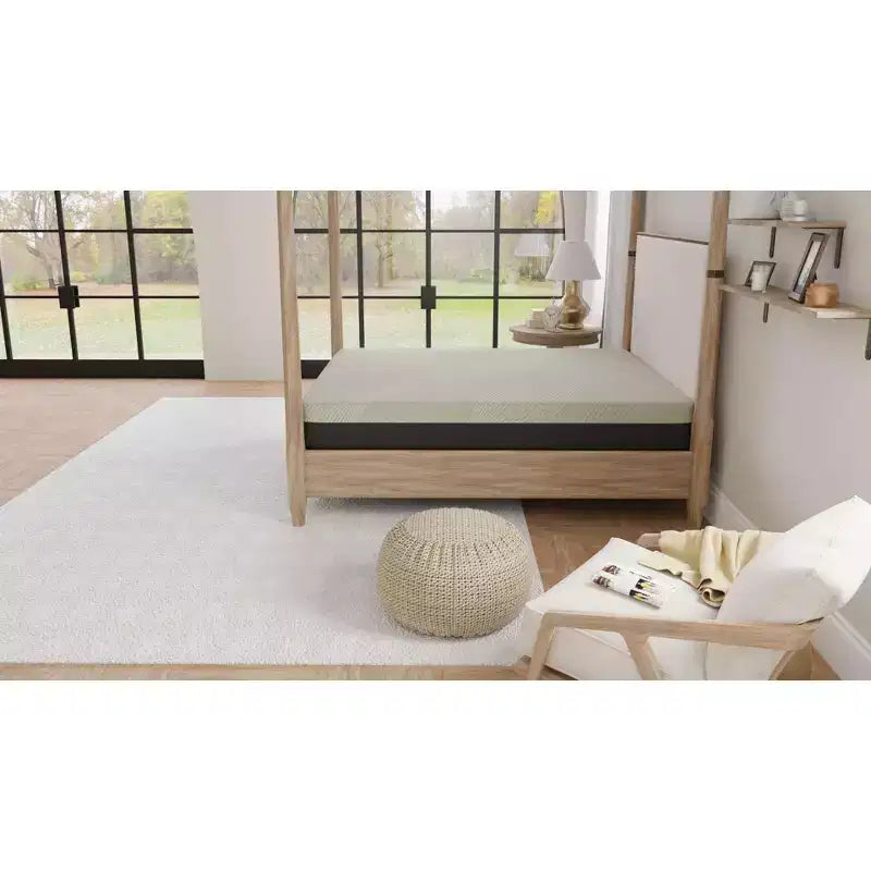 Matelas en mousse à mémoire de forme au gel Okak, matelas en boîte avec housse antimicrobienne, matelas respirant en mousse à cellules ouvertes pour la maison