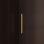 Famapy Armoire d'angle moderne avec deux tringles de suspension et tiroirs, construction robuste, solution de rangement peu encombrante pour chambre à coucher et au-delà