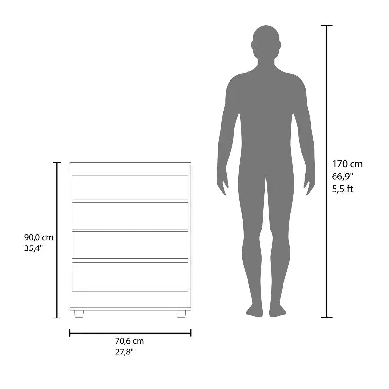 FM FURNITURE Meuble à chaussures North Fork, Compartiment relevable pneumatique, Deux portes, Blanc et chêne naturel