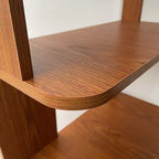 Homy Casa Étagère d'angle 6 niveaux en bois manufacturé, design d'angle peu encombrant pour salon, chambre et bureau