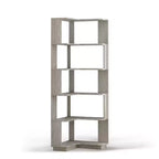 Homy Casa Étagère d'angle 6 niveaux en bois manufacturé, design d'angle peu encombrant pour salon, chambre et bureau