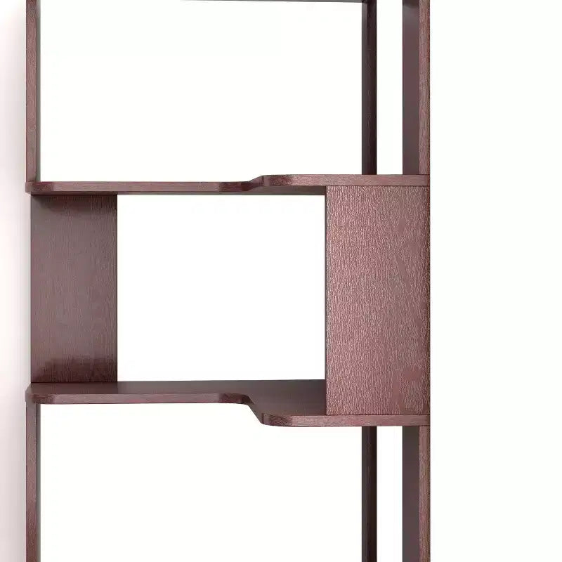 Homy Casa Étagère d'angle 6 niveaux en bois manufacturé, design d'angle peu encombrant pour salon, chambre et bureau