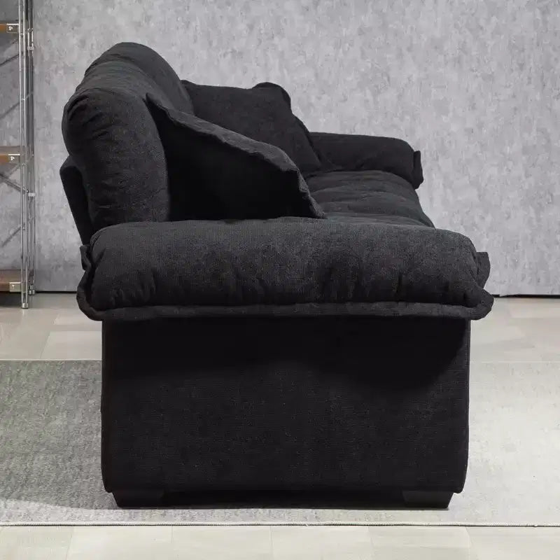 Canapé deux places large EHMKNP de 213 cm avec coussins d'assise profonds pour salon, appartement