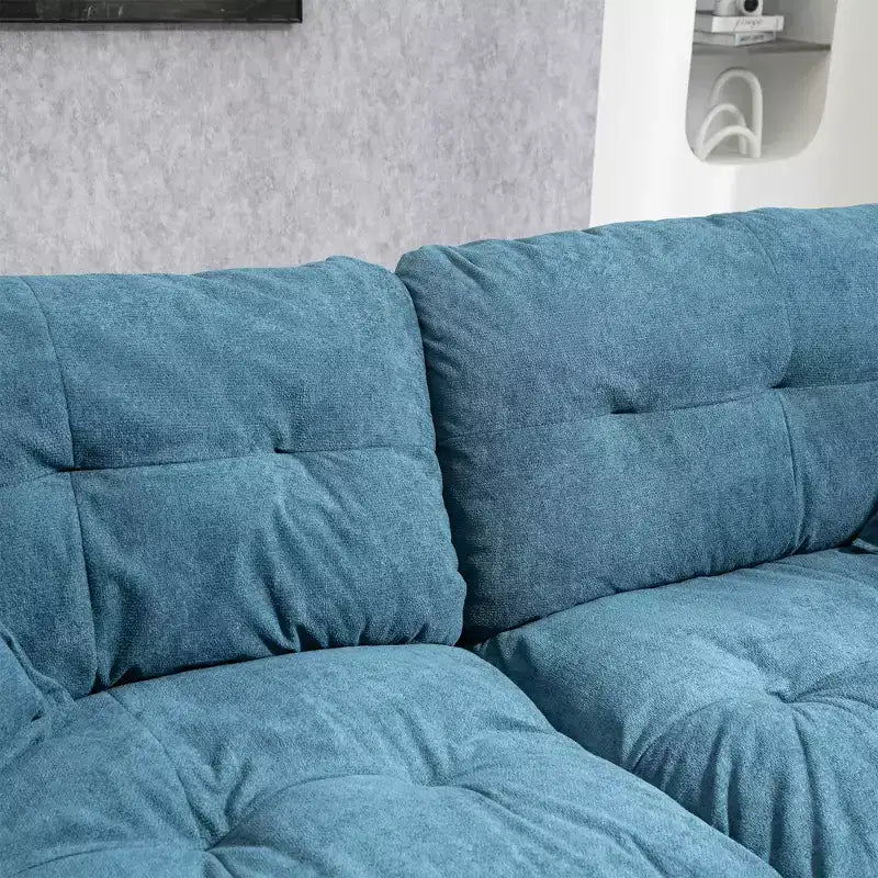 Canapé deux places large EHMKNP de 213 cm avec coussins d'assise profonds pour salon, appartement