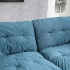 Canapé deux places large EHMKNP de 213 cm avec coussins d'assise profonds pour salon, appartement