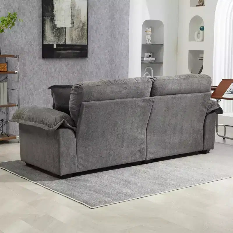 Canapé deux places large EHMKNP de 213 cm avec coussins d'assise profonds pour salon, appartement