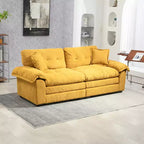 Canapé deux places large EHMKNP de 213 cm avec coussins d'assise profonds pour salon, appartement