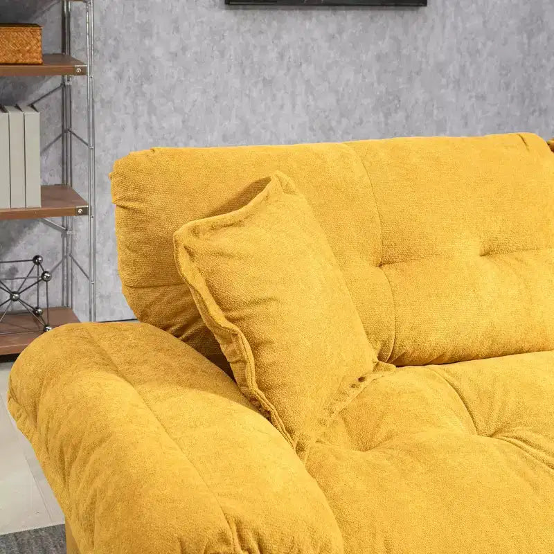 Canapé deux places large EHMKNP de 213 cm avec coussins d'assise profonds pour salon, appartement
