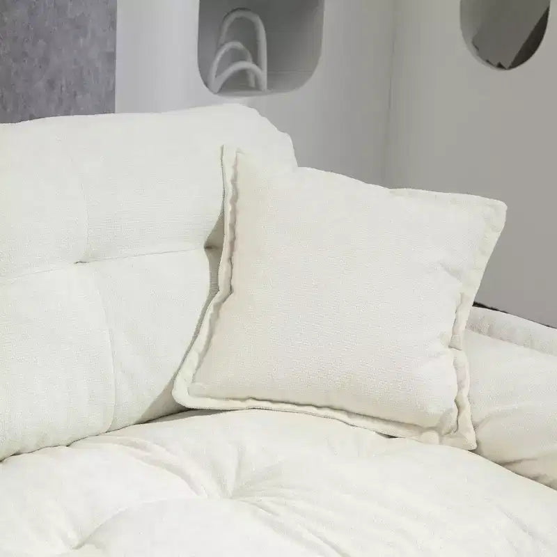 Canapé deux places large EHMKNP de 213 cm avec coussins d'assise profonds pour salon, appartement