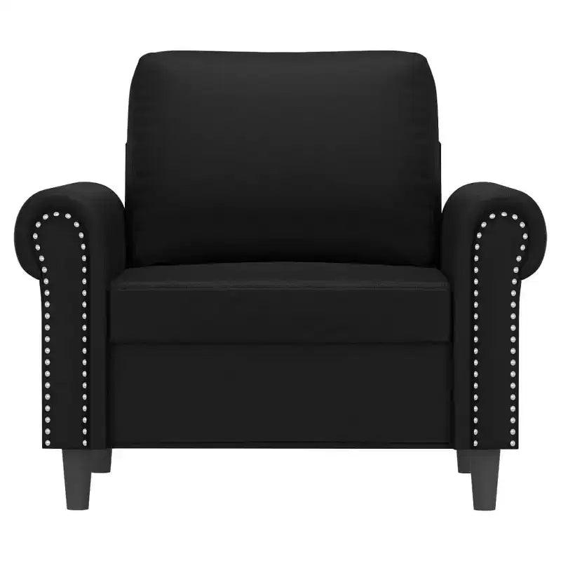 vidaXL Fauteuil d'appoint en simili cuir, siège simple rembourré
