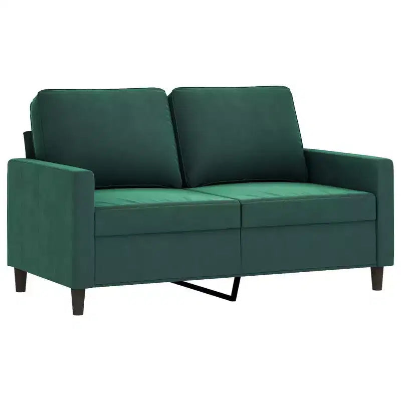 vidaXL Ensemble de canapés avec coussins Canapé et fauteuil pour salon 2 pièces Velours