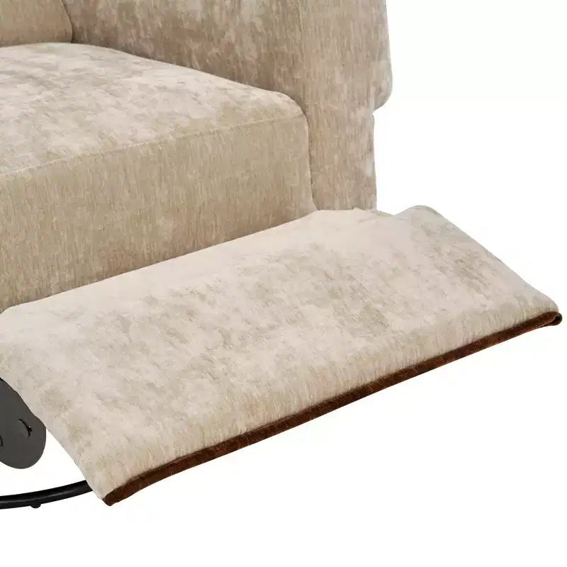 Fauteuil inclinable manuel pivotant à 360° en chenille Christopher Knight Home Ilana