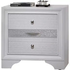 Royal Hampton 3 Drawers Wood Nightstand By Naima , White