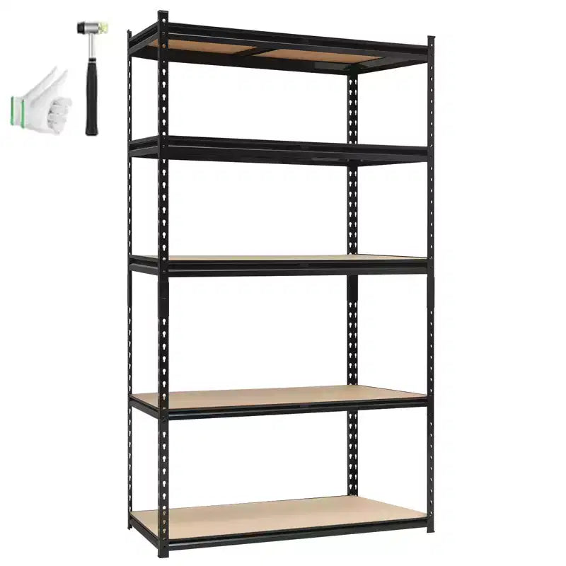 Heavy Duty Garage Shelving Units,5-Tier Adjustable Storage Shelves,60x24x72in, Adjustable Storage Shelving, Metal Storage Utility Racks Shelf Unit