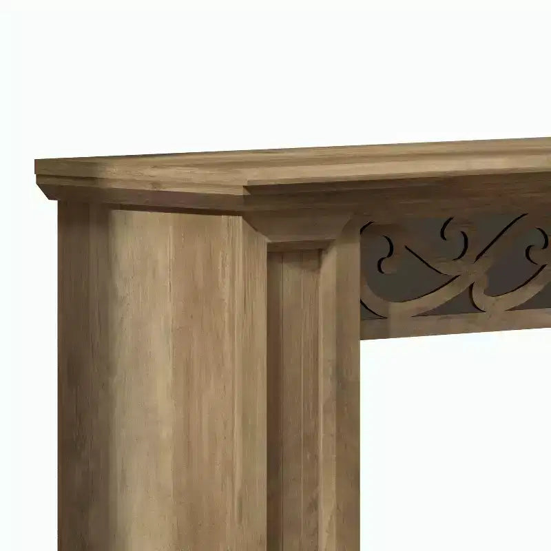 Console Galano avec motif découpé décoratif, marron 46,5 L x 11,6 P x 45,9 H