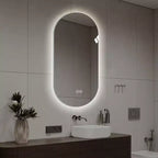 Miroir de courtoisie de salle de bain mural intelligent à écran tactile LED anti-buée de 48 x 24 pouces