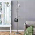 Okak Modern Stainless Steel Coat Rack, Hall Tree with Detachable Bracket, Freestanding Coat Tree for Living Room, Entryway, Bedroom, Silver