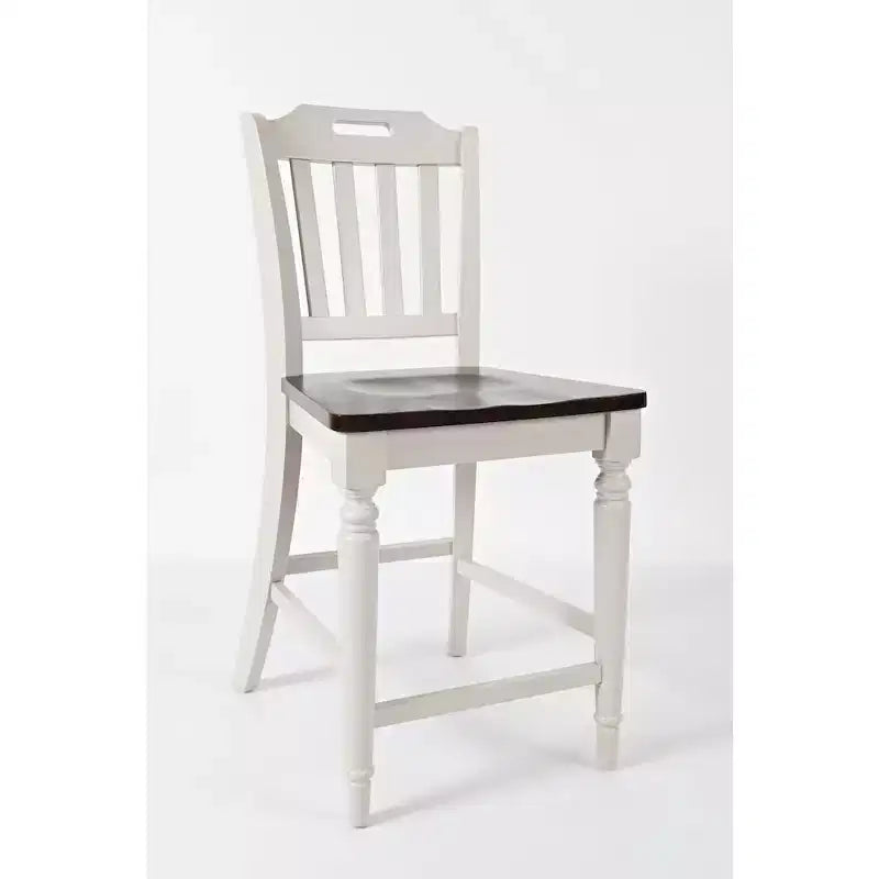 Jofran, Tabouret de bar à lattes en caoutchouc massif Orchard Park Farmhouse (Lot de 2)