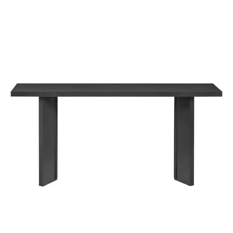 Console d'entrée moderne avec placage en pin et pieds géométriques, table de couloir ou de canapé étroite pour entrée, salon - Panipeachy