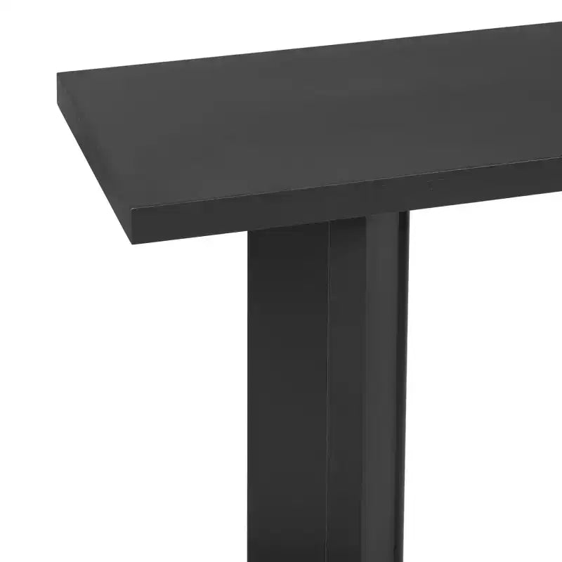 Console d'entrée moderne avec placage en pin et pieds géométriques, table de couloir ou de canapé étroite pour entrée, salon - Panipeachy