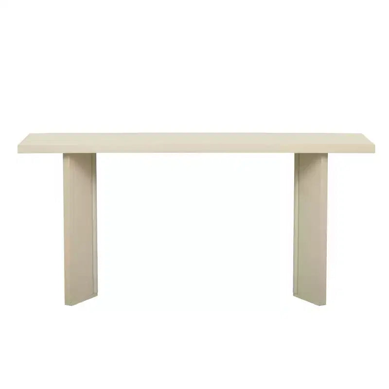 Console d'entrée moderne avec placage en pin et pieds géométriques, table de couloir ou de canapé étroite pour entrée, salon - Panipeachy