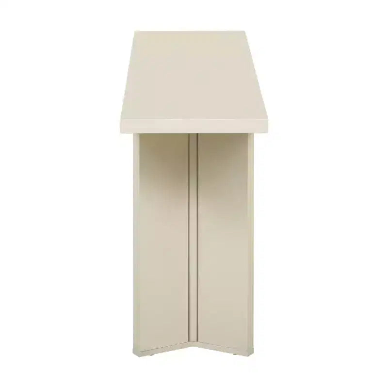 Console d'entrée moderne avec placage en pin et pieds géométriques, table de couloir ou de canapé étroite pour entrée, salon - Panipeachy