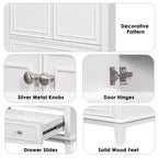 MAYEERTY Meuble-lavabo de salle de bain 30 po sans évier, portes d'armoire multifonctionnelles, tiroir, cadre solide en MDF noir