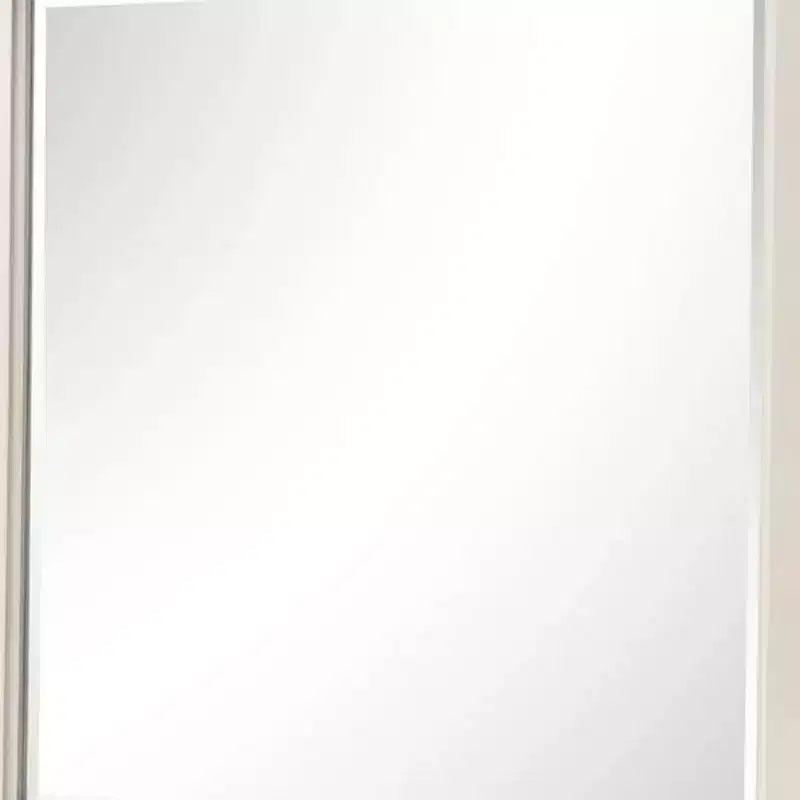 Miroir de commode Royal Hampton, verre biseauté, bois massif finition blanc antique, 38 pouces