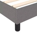 Cadre de lit Tissu gris foncé (100 % polyester), contreplaqué, bois composite