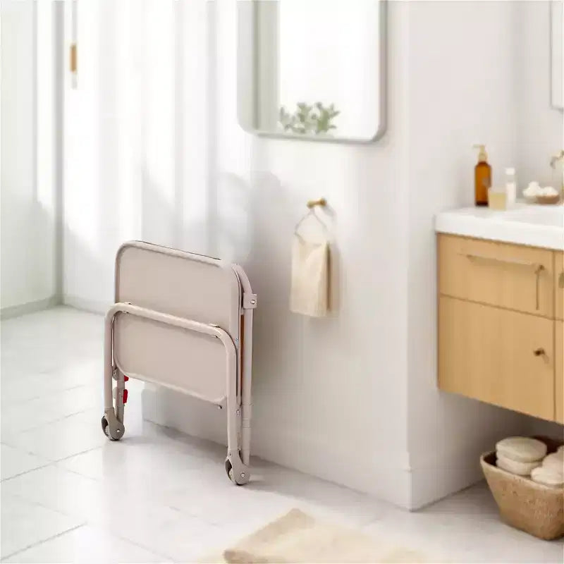 Bureau pliant réglable en hauteur FurnitureR avec plateau en PP, table de travail portable peu encombrante avec roulettes et tiroirs de rangement latéraux pour le bureau à domicile