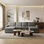 Canapé modulable en U/L avec housse amovible, canapé convertible moderne et profond, canapé-lit nuage confortable pour salon et bureau