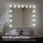 GDFStudio Miro Modern 22.8'' Bathroom Vanity Mirrors with Lights, Charging Port, Bluetooth Speaker and Microphone
