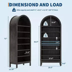 Meuble de rangement à chaussures multifonctionnel GustoWave à 7 niveaux avec arche haute pour entrée, couloir ou salon