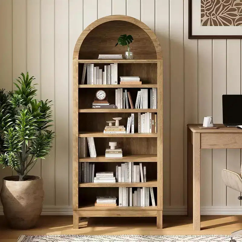 Meuble de rangement à chaussures multifonctionnel GustoWave à 7 niveaux avec arche haute pour entrée, couloir ou salon