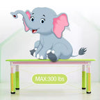 Ensemble table et 6 chaises pour enfants, réglable en hauteur, bureau multifonctionnel, chaises ergonomiques, pour salles de classe, garderies