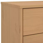 vidaXL Table de Chevet Table d'appoint Meuble de Chambre Bois Massif Pin - Marron