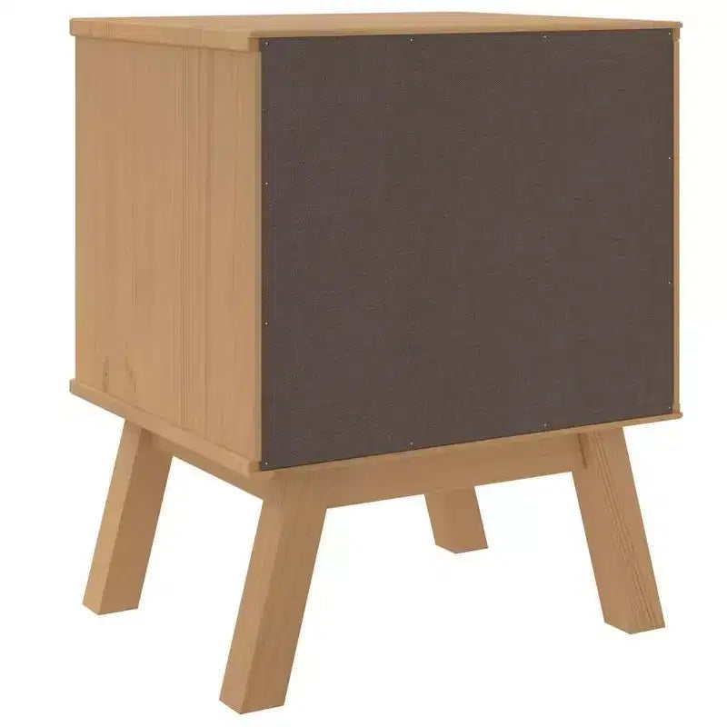 vidaXL Table de Chevet Table d'appoint Meuble de Chambre Bois Massif Pin - Marron