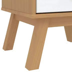 vidaXL Table de Chevet Table d'appoint Meuble de Chambre Bois Massif Pin - Marron