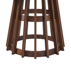 Table à manger ronde à lattes en bois de 48 pouces Middlebrook Designs