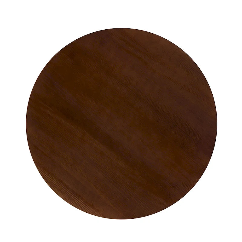 Table à manger ronde à lattes en bois de 48 pouces Middlebrook Designs