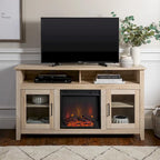 Meuble TV cheminée Highboy 2 portes Middlebrook de 58 pouces