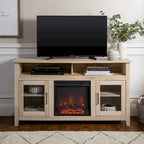Meuble TV cheminée Highboy 2 portes Middlebrook de 58 pouces