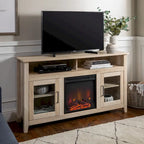 Meuble TV cheminée Highboy 2 portes Middlebrook de 58 pouces