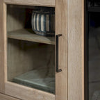 Meuble TV cheminée Highboy 2 portes Middlebrook de 58 pouces
