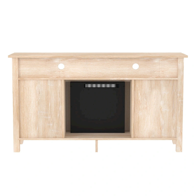 Meuble TV cheminée Highboy 2 portes Middlebrook de 58 pouces