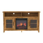 Meuble TV cheminée Highboy 2 portes Middlebrook de 58 pouces