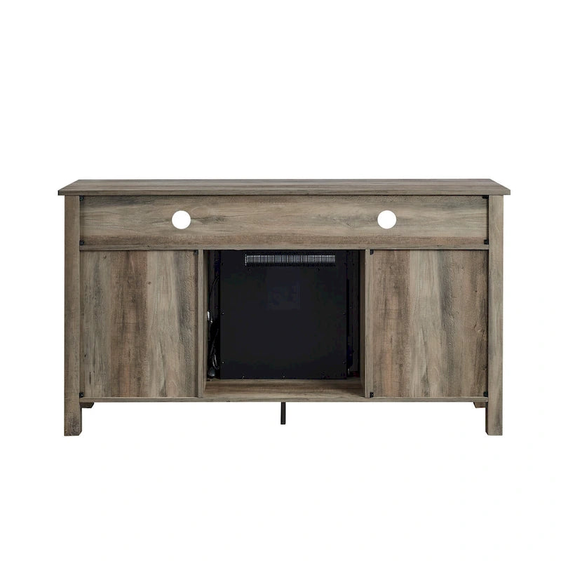 Meuble TV cheminée Highboy 2 portes Middlebrook de 58 pouces